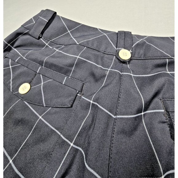 Nike Golf Dri-FIT Women’s Capri Pants Size 2 Black Striped Quick-Dry Sporty - Picture 12 of 16